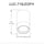 15W Matte White Flush Mount w/ Clear & Frosted Acrylic Diffuser - Dainolite