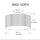1 Light Flush Mount in Matte Black w/ Fluted Glass - Dainolite