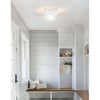 1 Light Flush Mount in Aged Brass w/ Fluted Glass - Dainolite