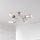 4LT Semi-Flush Mount, Burnished Chrome Finish - Dainolite