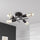 4LT Semi-Flush Mount, Espresso Finish - Dainolite