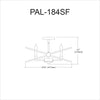 4LT Incandescent Semi Flush, VB and MB - Dainolite