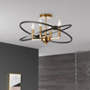 4LT Incandescent Semi Flush, VB and MB - Dainolite