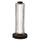 10W Matte Black Table Lamp w/ Clear Fluted Glass - Dainolite