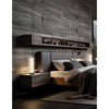 10W Matte Black Table Lamp w/ Clear Fluted Glass - Dainolite