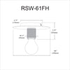 1LT Flush Mount, MB - Dainolite