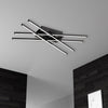 25W LED Flush Mount Matte Black with White Acrylic Diffuser - Dainolite