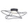12W Flush Mount Matte Black with White Acrylic Diffuser - Dainolite