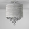 2LT Incan Crystal Flush-Mount P Chrome Silver - Dainolite