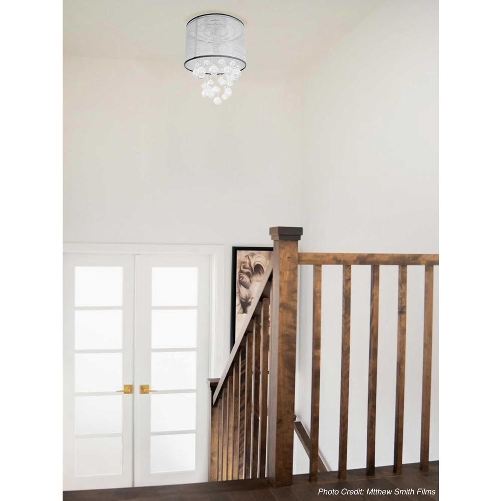 2LT Incan Crystal Flush-Mount P Chrome Silver - Dainolite