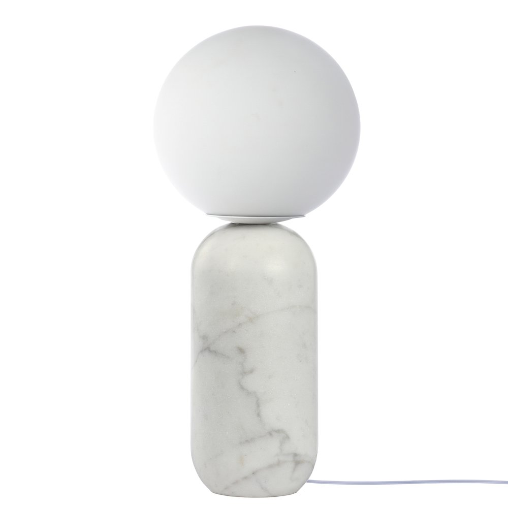 1 Light Alabaster Table Lamp w/ Opal Glass - Dainolite