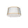 3LT Trapezoid Flush Mount, GLD with WH Shade - Dainolite