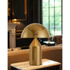 2 Light Table Lamp in Aged Brass - Dainolite