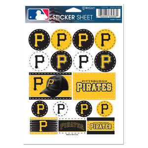 Pittsburgh Pirates Decal Sheet 5x7 Vinyl - WinCraft