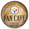 Pittsburgh Steelers Sign Wood 14 Inch Round Barrel Top Design - WinCraft