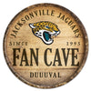 Jacksonville Jaguars Sign Wood 14 Inch Round Barrel Top Design - WinCraft