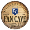 Kansas City Royals Sign Wood 14 Inch Round Barrel Top Design - WinCraft
