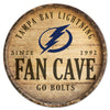 Tampa Bay Lightning Sign Wood 14 Inch Round Barrel Top Design - Special Order - WinCraft