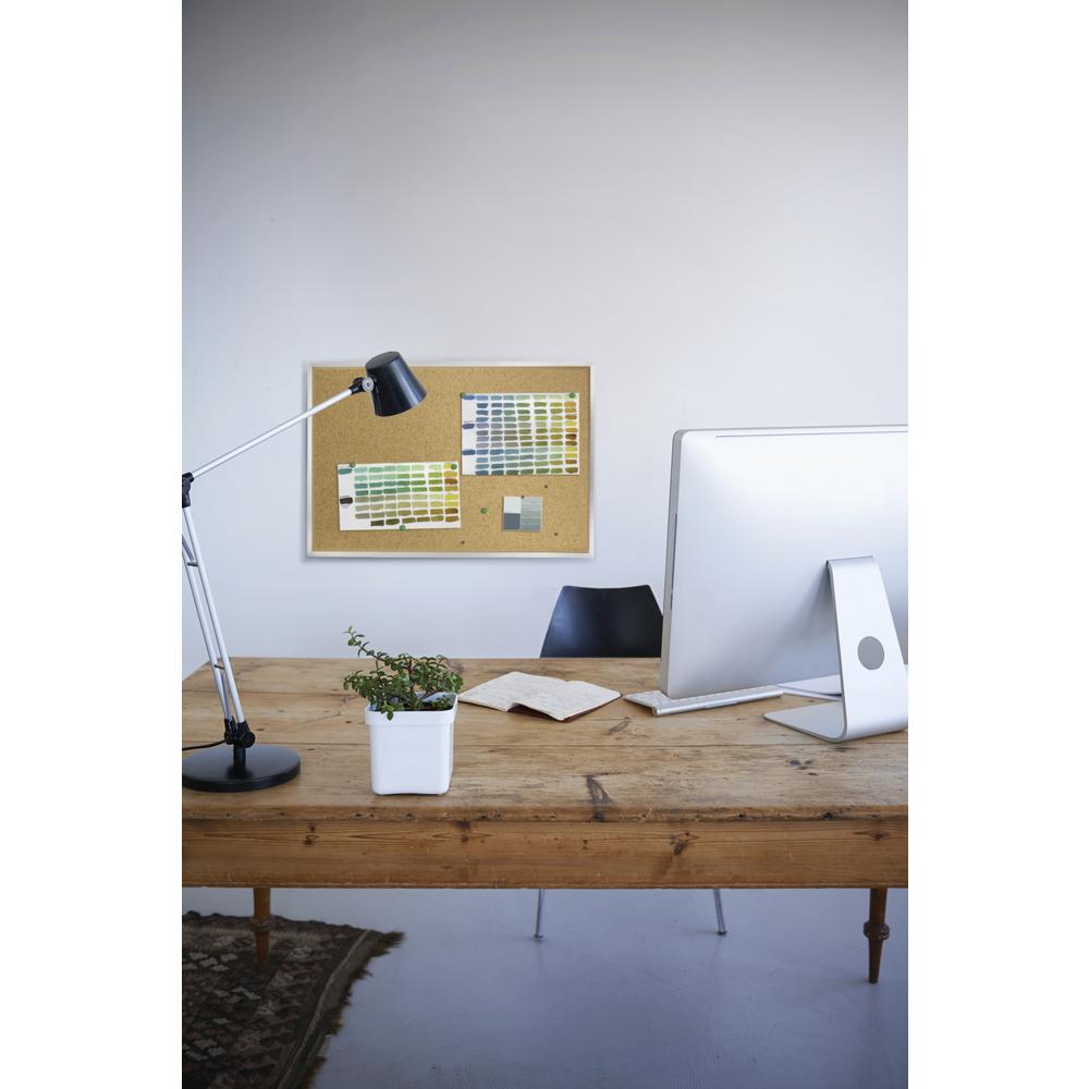 Ghent Natural Cork Bulletin Board with Aluminum Frame, 18''H x 24''W