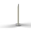 Ghent Floor Partition with Aluminum Frame and Full Panel Infill, Carmel Vinyl, 72''H x 48''W
