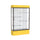 Spirit  48''W x 80''H x 16''D  Lighted Floor Case, White Back, Dk. Bronze Finish, Goldenrod Base and Top - Waddell