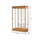 Varsity  48''W x 77''H x 18''D  Lighted Floor Case, Sliding Doors, Mirror Back, Carmel Oak Finish - Waddell