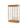 Varsity  48''W x 77''H x 18''D  Lighted Floor Case, Sliding Doors, Mirror Back, Carmel Oak Finish - Waddell