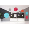 Ghent Coda Low Profile Circular Glassboard, Magnetic, Rose, 36'' Diameter
