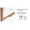 Ghent Magnetic Porcelain Whiteboard with Wood Frame, 4'H x 10'W