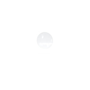 Ghent Coda Low Profile Circular Glassboard, Non-Magnetic, White, 24'' Diameter
