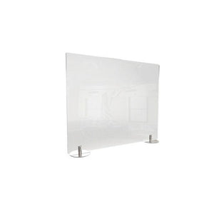 Ghent Desktop Free Standing Plastic Protection Screen, Clear, 24''H x 29''W