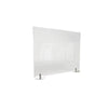 Ghent Desktop Free Standing Plastic Protection Screen, Clear, 24''H x 29''W
