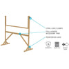 78⅛''x 77¼'' Wood Frame Reversible Natural Cork/Natural Cork - Ghent