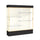 Spirit  72''W x 80''H x 16''D  Lighted Floor Case, Plaque Back, Champagne Finish, Black Base and Top - Waddell
