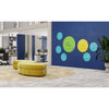 Ghent Coda Low Profile Circular Glassboard, Non-Magnetic, Yellow, 24'' Diameter