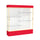 Spirit  72''W x 80''H x 16''D  Lighted Floor Case, White Back, Champagne Finish, Red Base and Top - Waddell