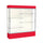 Spirit  72''W x 80''H x 16''D  Lighted Floor Case, Plaque Back, Satin Finish, Red Base and Top - Waddell