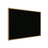 36.5''x60.5'' Wood Fr, Oak Finish Recycled Rubber Bulletin Board - Confetti - Ghent