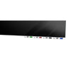 Ghent Aria 3'H x 4'W Magnetic Glass White Board, Gray Surface, Horizontal, 4 Rare Earth Magnets, 4 Markers and Eraser