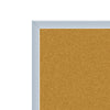 Ghent Natural Cork Bulletin Board with Aluminum Frame, 4'H x 10'W