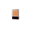 Challenger  48''W x 66''H x 16''D  Floor Case, Cork Back, Satin Finish, Walnut Vinyl Base - Waddell