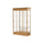 Varsity  48''W x 77''H x 18''D  Lighted Floor Case, Sliding Doors, Mirror Back, Natural Oak Finish - Waddell