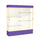 Spirit  72''W x 80''H x 16''D  Lighted Floor Case, Plaque Back, Champagne Finish, Purple Base and Top - Waddell