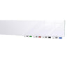 Ghent Aria 5'H x 4'W Glass White Board, White Surface, Vertical, 4 Markers and Eraser