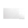 Ghent Aria 4'H x 8'W Glass White Board, White Surface, Horizontal, 4 Markers and Eraser