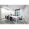 Ghent Aria 5'H x 4'W Glass White Board, White Surface, Vertical, 4 Markers and Eraser
