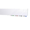 Ghent Aria 3'H x 4'W Magnetic Glass White Board, White Surface, Horizontal, 4 Rare Earth Magnets, 4 Markers and Eraser
