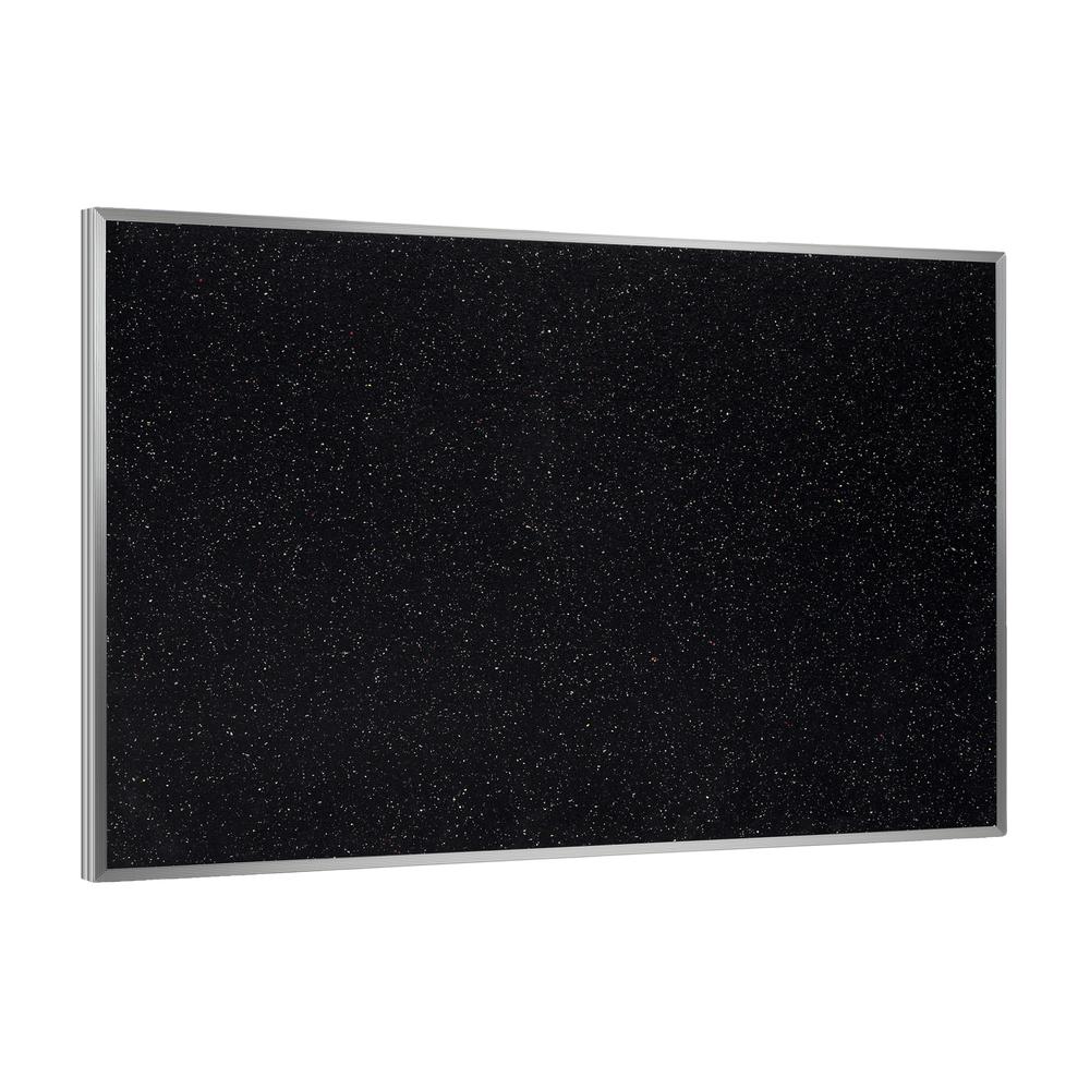 Ghent Recycled Bulletin Board with Aluminum Frame, 4'H x 8'W, Confetti