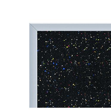 Ghent Recycled Bulletin Board with Aluminum Frame, 4'H x 8'W, Confetti