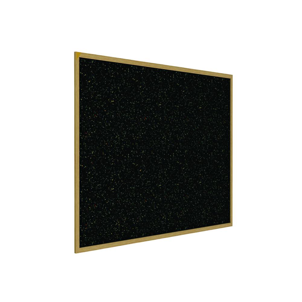 48.5''x48.5'' Wood Fr, Oak Finish Recycled Rubber Bulletin Board - Confetti - Ghent